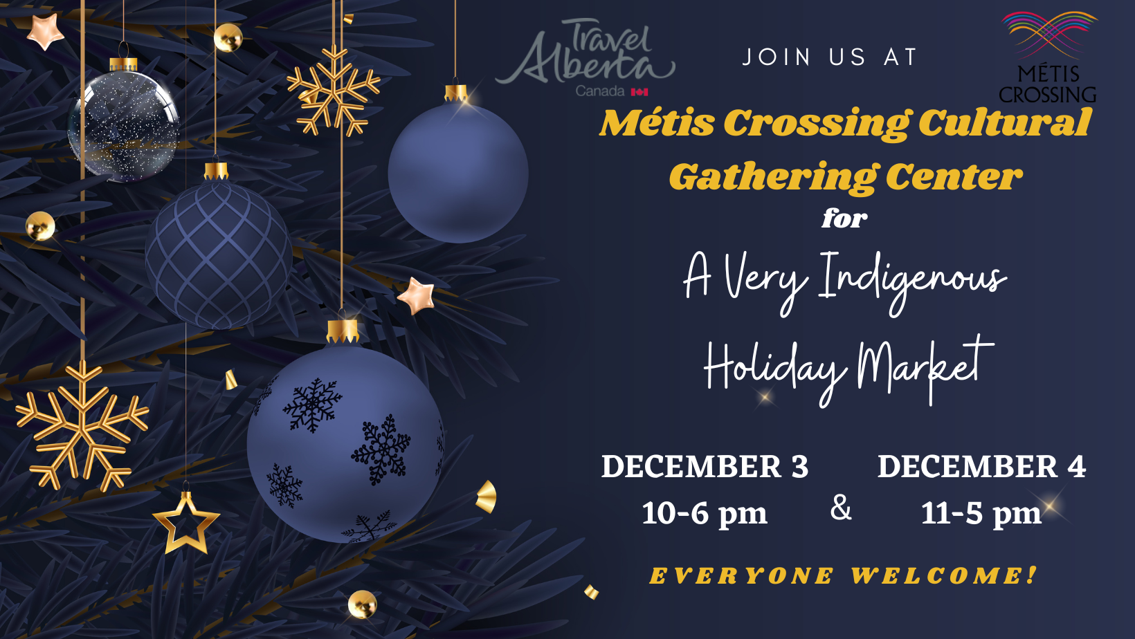 Featured image for “A Very Indigenous Holiday Market at Métis Crossing Cultural Gathering Center”