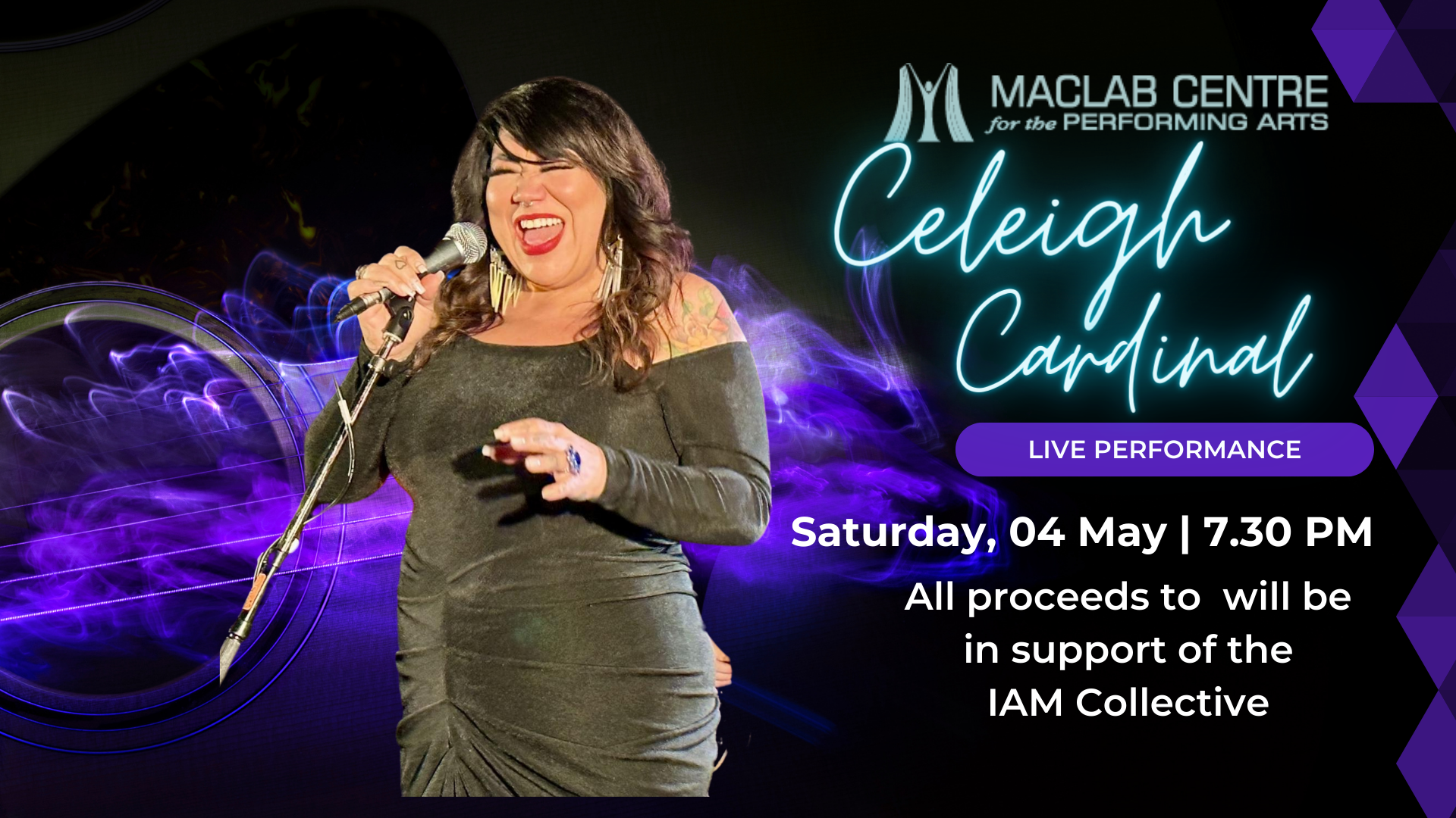 Featured image for “Celeigh Cardinal in Concert at the MacLab Theatre May 4”